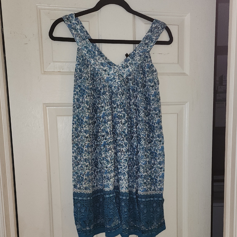 RAGA/ Chaundry KC FLORAL Blue Sleeveless MINI DRESS
